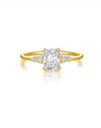 Radiant Moissanite Ashes Ring: A Timeless Keepsake