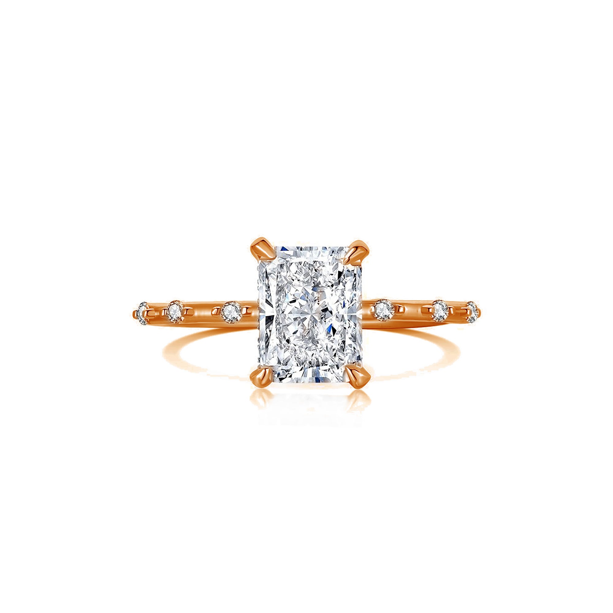 Elegant Moissanite Ashes Ring - Perfect Gift of Remembrance