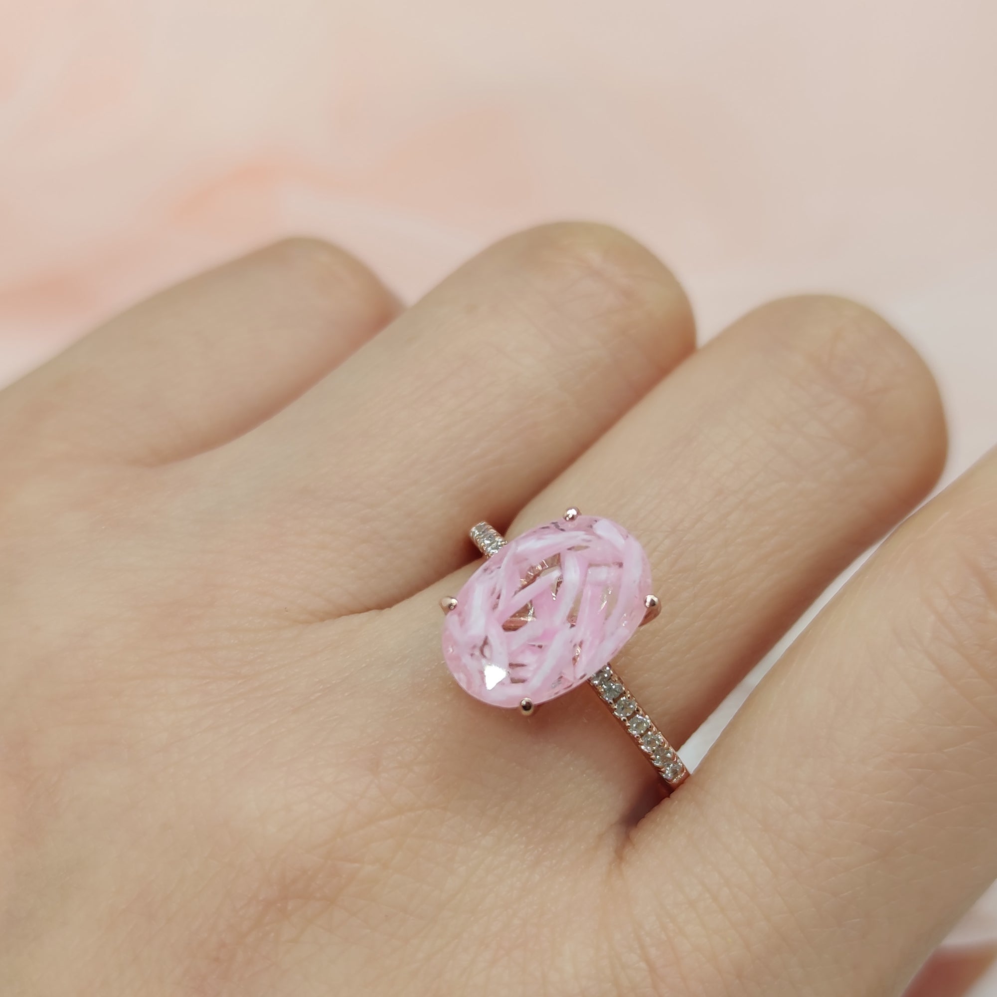 Handcrafted Pregnancy Test Cap Ring - A Unique Keepsake