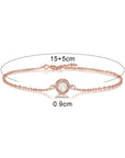 Eternal Glow: Love-Filled Gold Ashes Bracelet