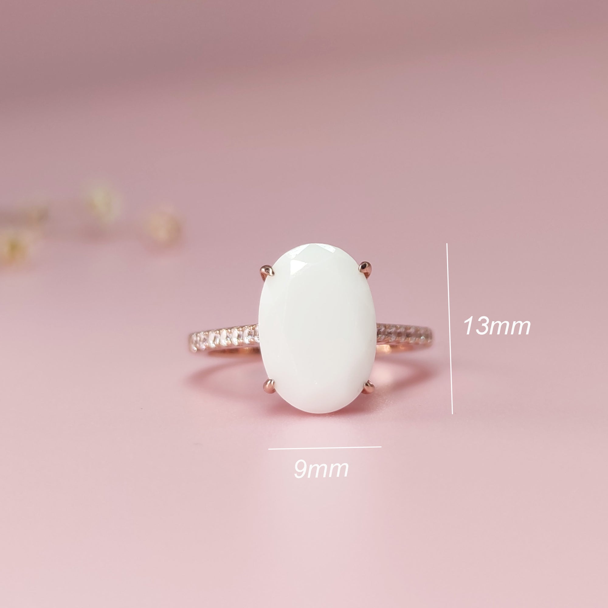 Handcrafted Oval Breastmilk Ring - Unique Keepsake