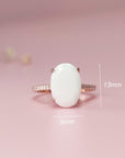 Handcrafted Oval Breastmilk Ring - Unique Keepsake