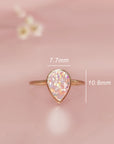 Teardrop Ashes Ring: A Touch of Remembrance