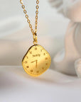 Perfect Gift: Solid Gold Footprint Necklace