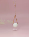 Handcrafted Gold Teardrop Breast Milk Necklace