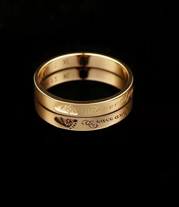Memorial Solid Gold Footprint Ring for Cherished Memories