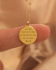 Perfect Gift: Solid Gold Footprint Necklace