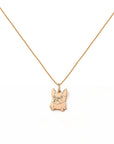 PuppySmile: Solid Gold Footprint Necklace