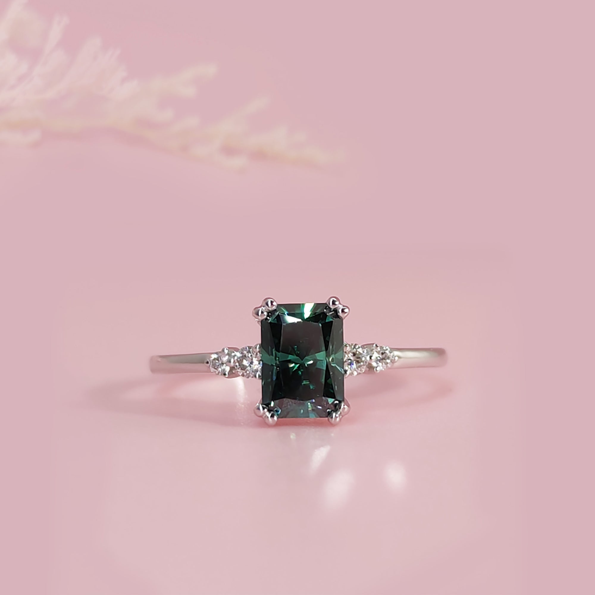 Radiant Moissanite Ashes Ring: A Timeless Keepsake