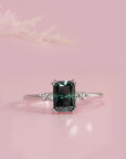 Radiant Moissanite Ashes Ring: A Timeless Keepsake