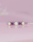 Personalized Breast Milk Ring with Custom Birthstones
