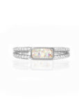 Radiant Bar Ashes Ring for Lasting Memories