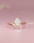 Teardrop Ashes Ring - Elegant Memorial Jewelry