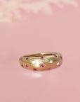 Unique Birthstone & Breast Milk Ring Gift for Moms
