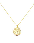 Ethereal Imprint: Solid Gold Footprint Necklace