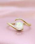 Handcrafted Flowing Light Ashes Ring for Cherished Memories