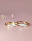 Unique Breastmilk Ring with Birthstone - Perfect Gift