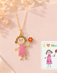 My Little Artist: Custom Kids’ Drawing Necklace