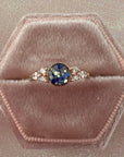 LactaGems: Ashes Solid Gold Round Ring