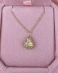Glisten Drop: Teardrop Ashes Gold Necklace