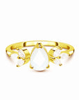 Handcrafted Teardrop Breast Milk Ring - Unique Keepsake