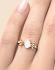 Handcrafted Teardrop Breast Milk Ring - Unique Keepsake