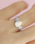 Custom Sterling Silver Teardrop Ashes Ring Kit