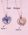 Heartfelt Gold Necklace: Love in Every Drop