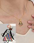 My Little Artist: Custom Kids’ Drawing Necklace