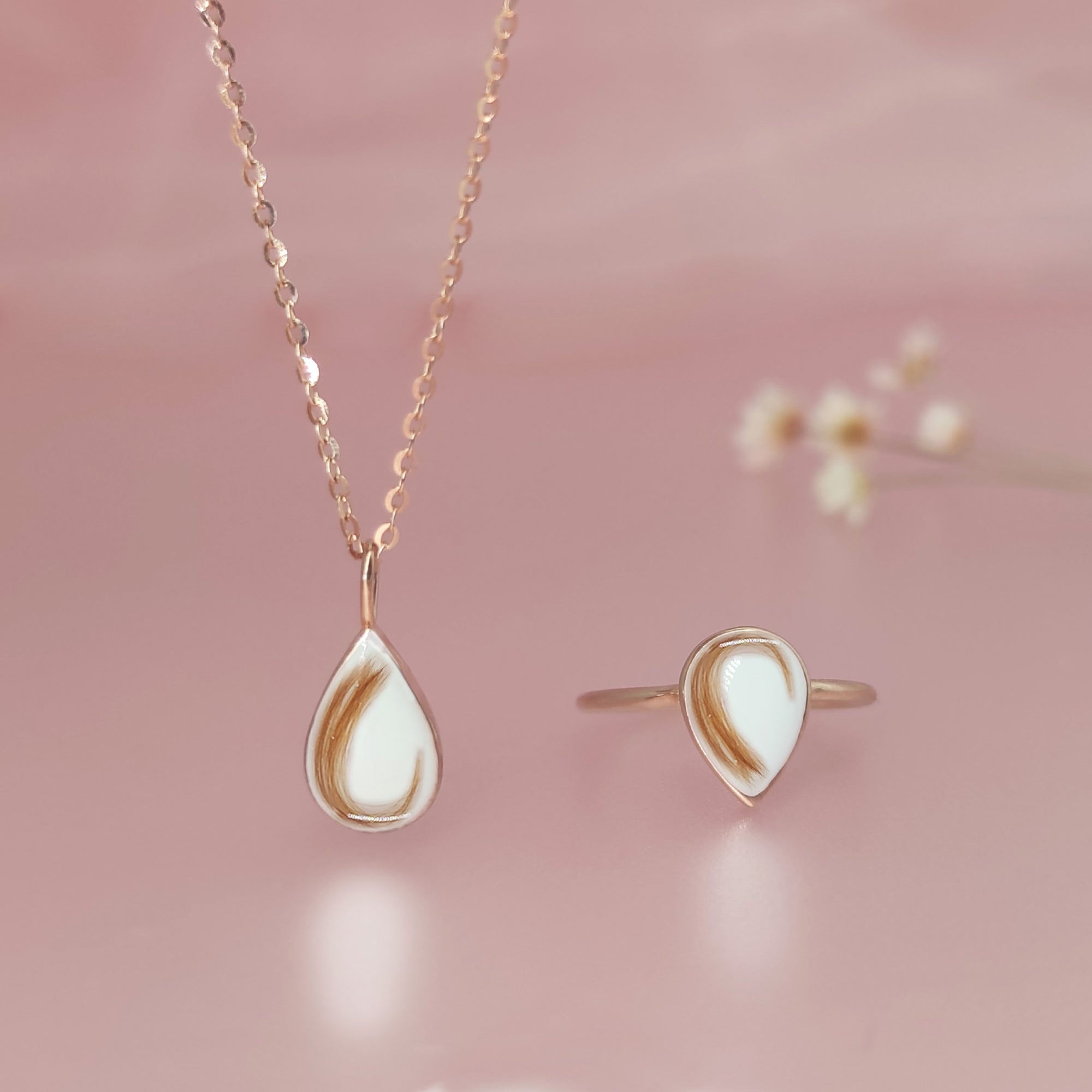 Sentimental Breastmilk & Baby Hair Necklace Gift Idea