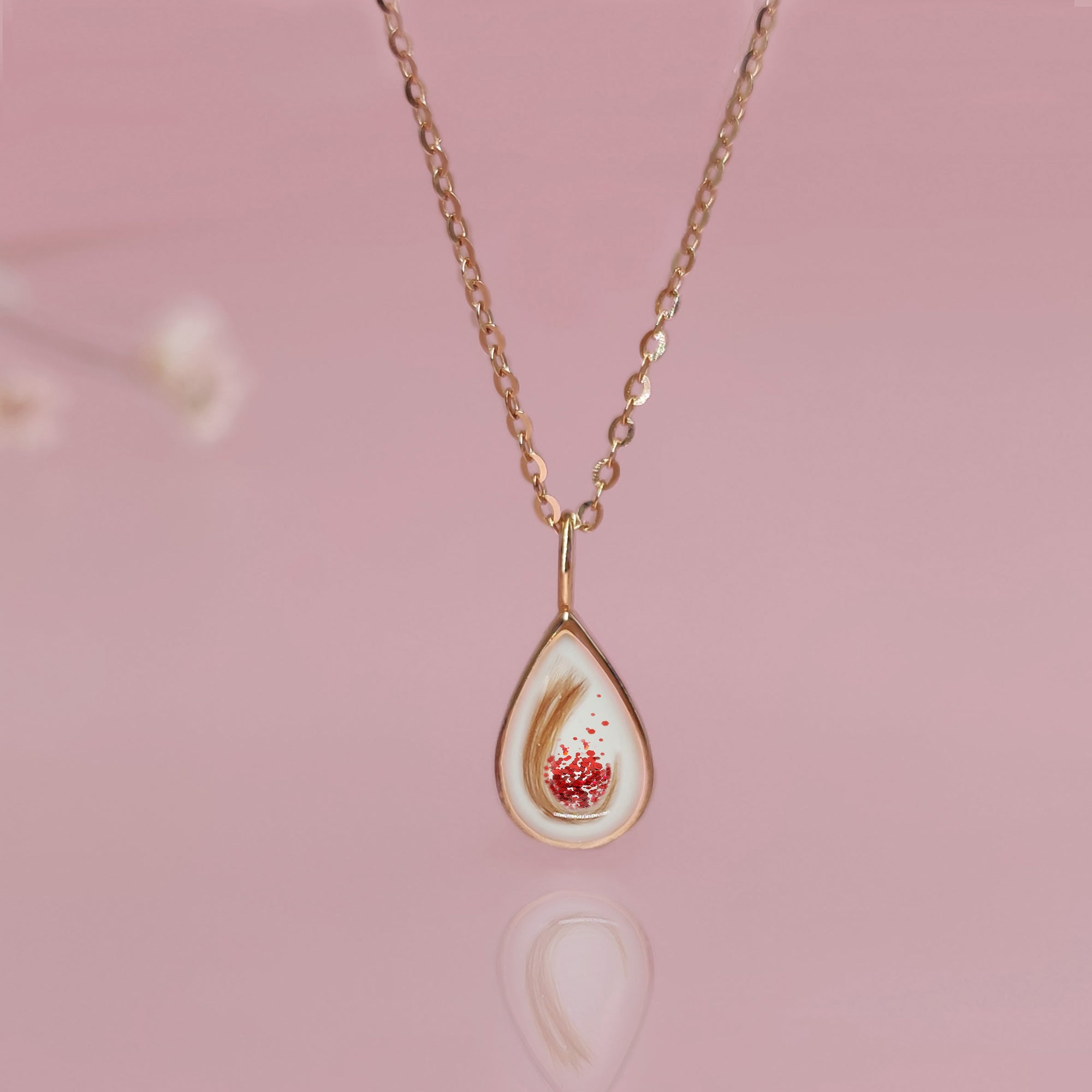 Sentimental Breastmilk & Baby Hair Necklace Gift Idea