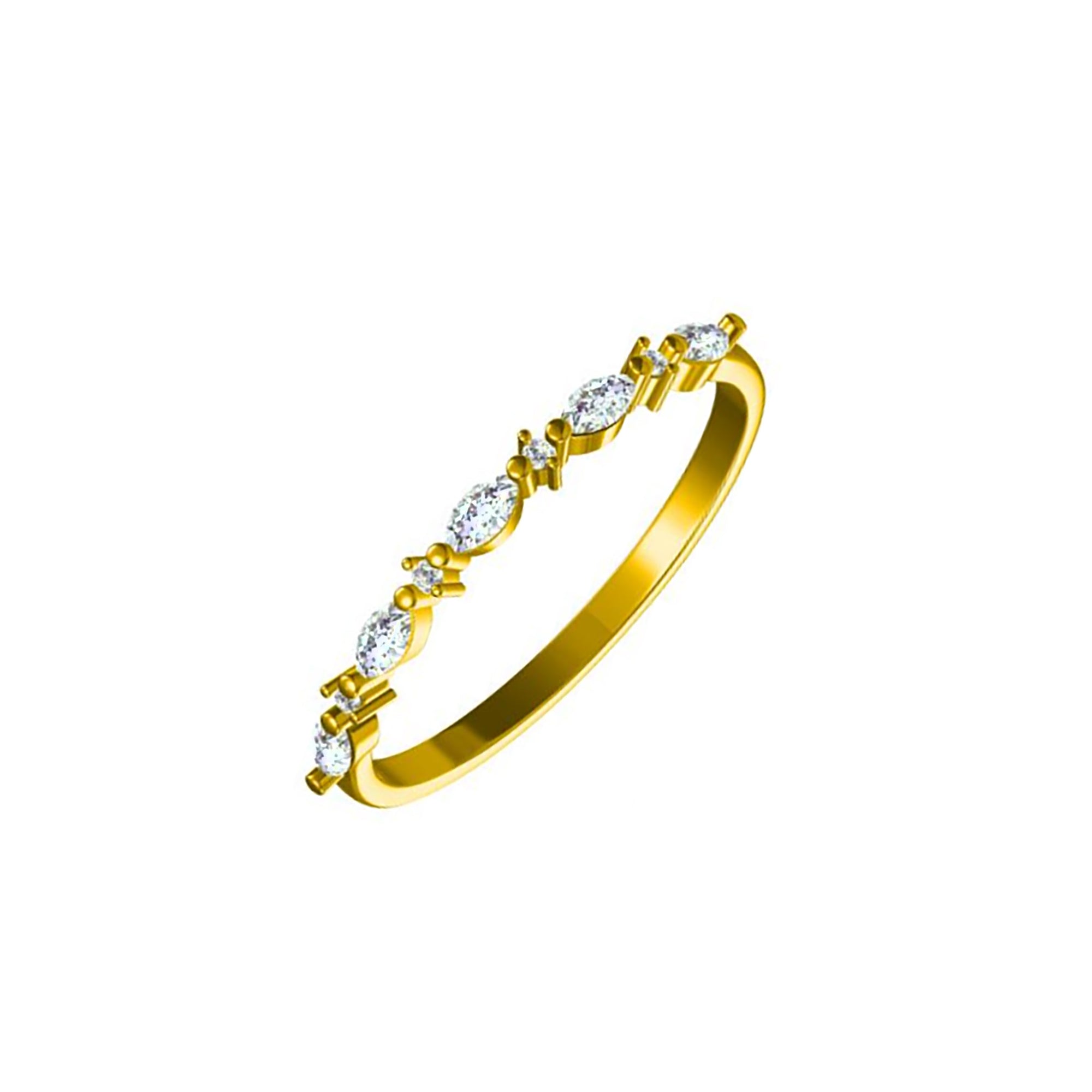 Eternal Love: Sparkling Petals Ashes Ring