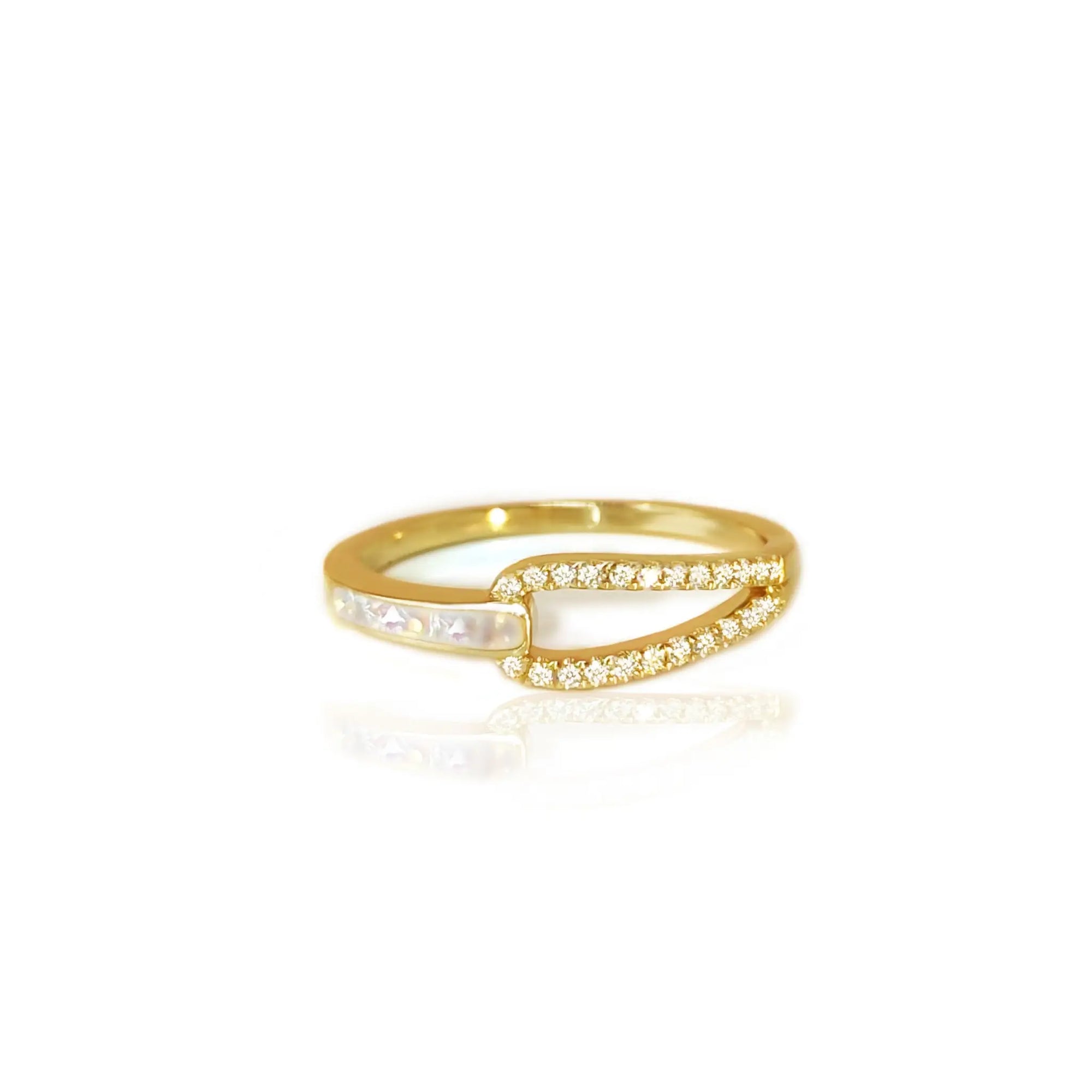 Personalized Gold Ashes Ring for Eternal Connection