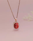 Handcrafted Oval Ashes Necklace for Lasting Memories