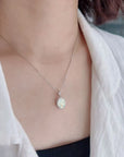 Handcrafted Oval Ashes Necklace for Lasting Memories