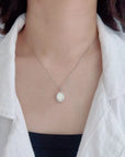 Handcrafted Oval Ashes Necklace for Lasting Memories