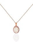 Handcrafted Oval Ashes Necklace for Lasting Memories