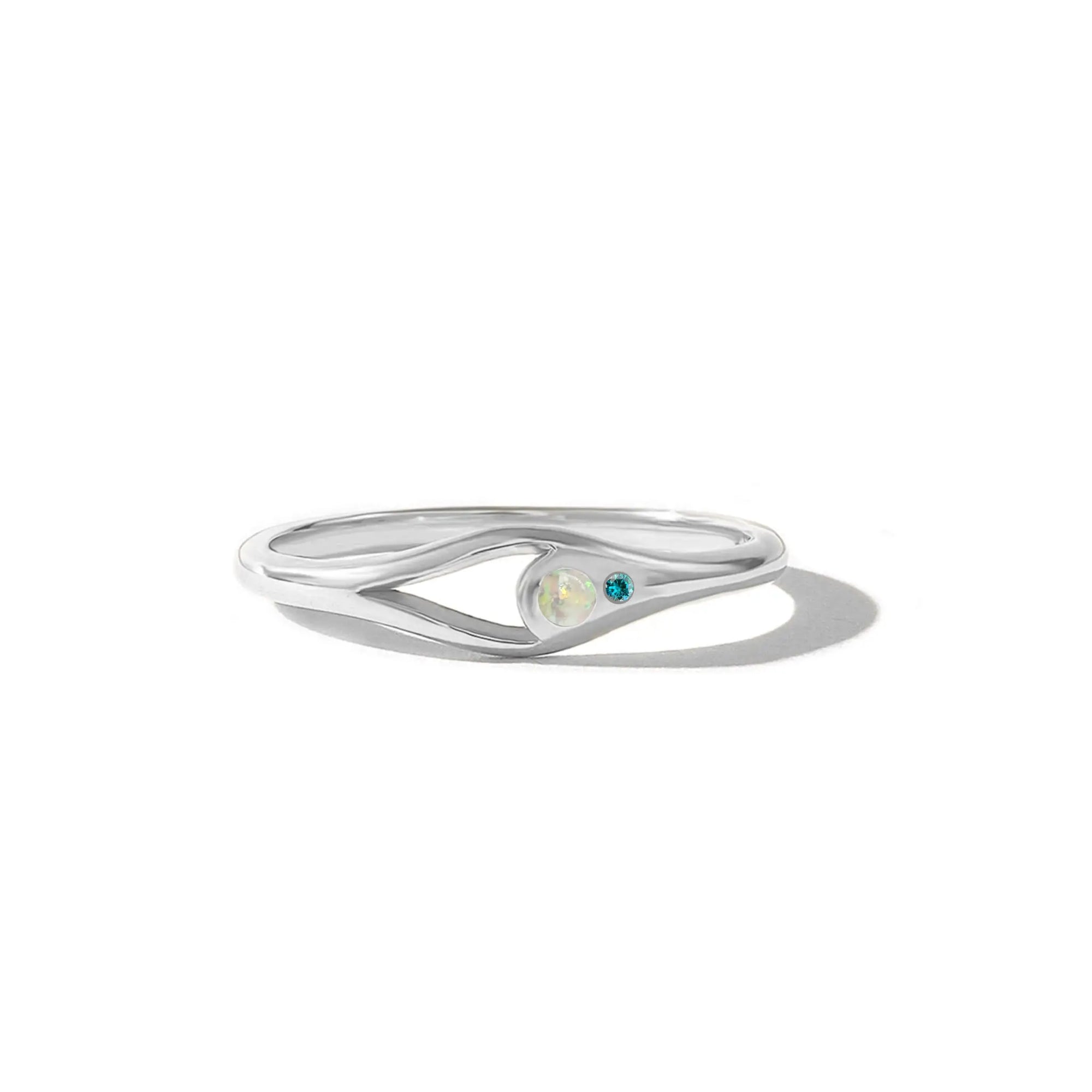 Unique Birthstone Ashes Ring - Ideal Gift for Remembrance