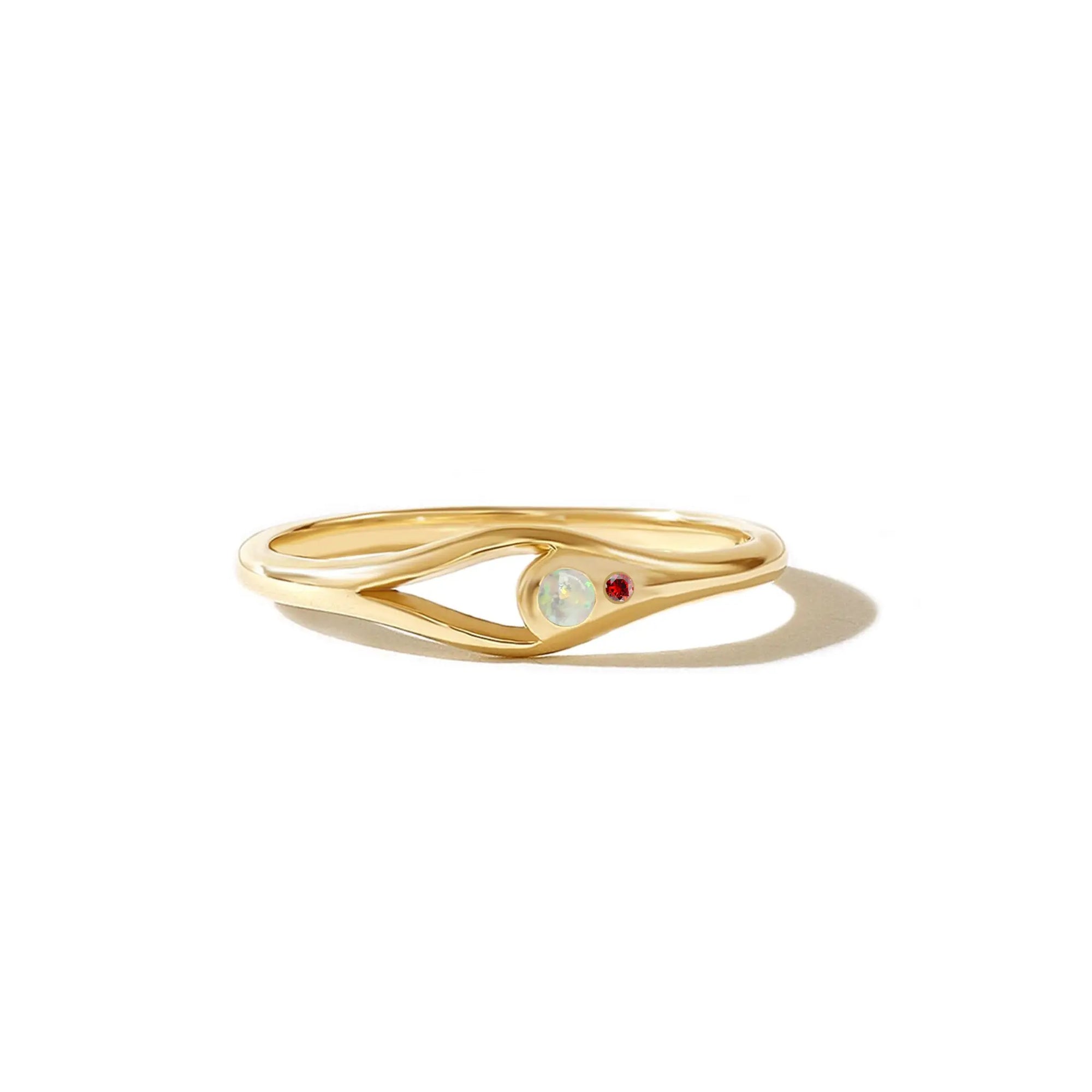 Unique Birthstone Ashes Ring - Ideal Gift for Remembrance