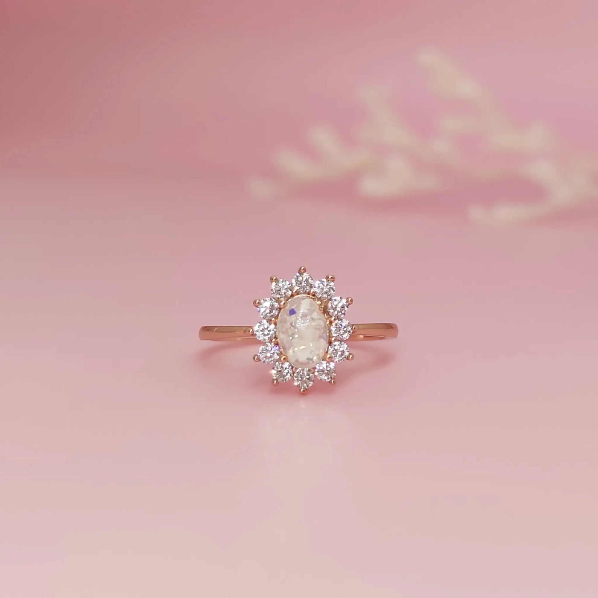 Handcrafted Halo Ashes Ring | Lasting Keepsake