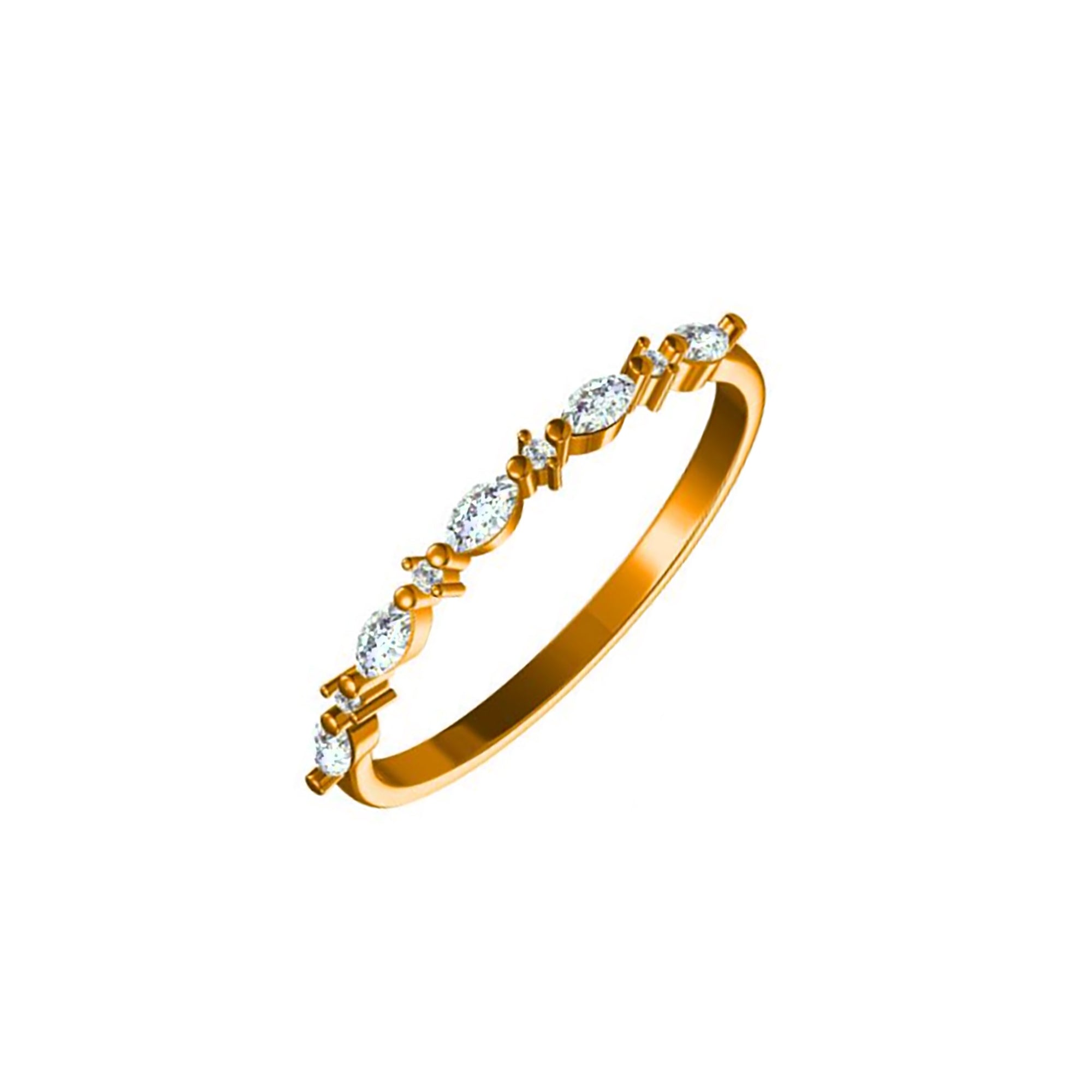 Eternal Love: Sparkling Petals Ashes Ring