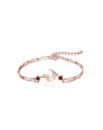 Moon & Star Ashes Bracelet: A Love Memory Keepsake