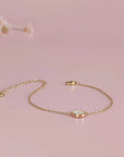 Circle Grace: Gold Ashes Bracelet for Eternal Love