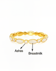 Multi-Marquise Stackable Breast Milk & Ashes Ring