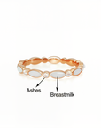 Multi-Marquise Stackable Breast Milk & Ashes Ring