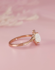 Teardrop Ashes Ring - Elegant Memorial Jewelry