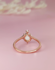 Teardrop Ashes Ring - Elegant Memorial Jewelry