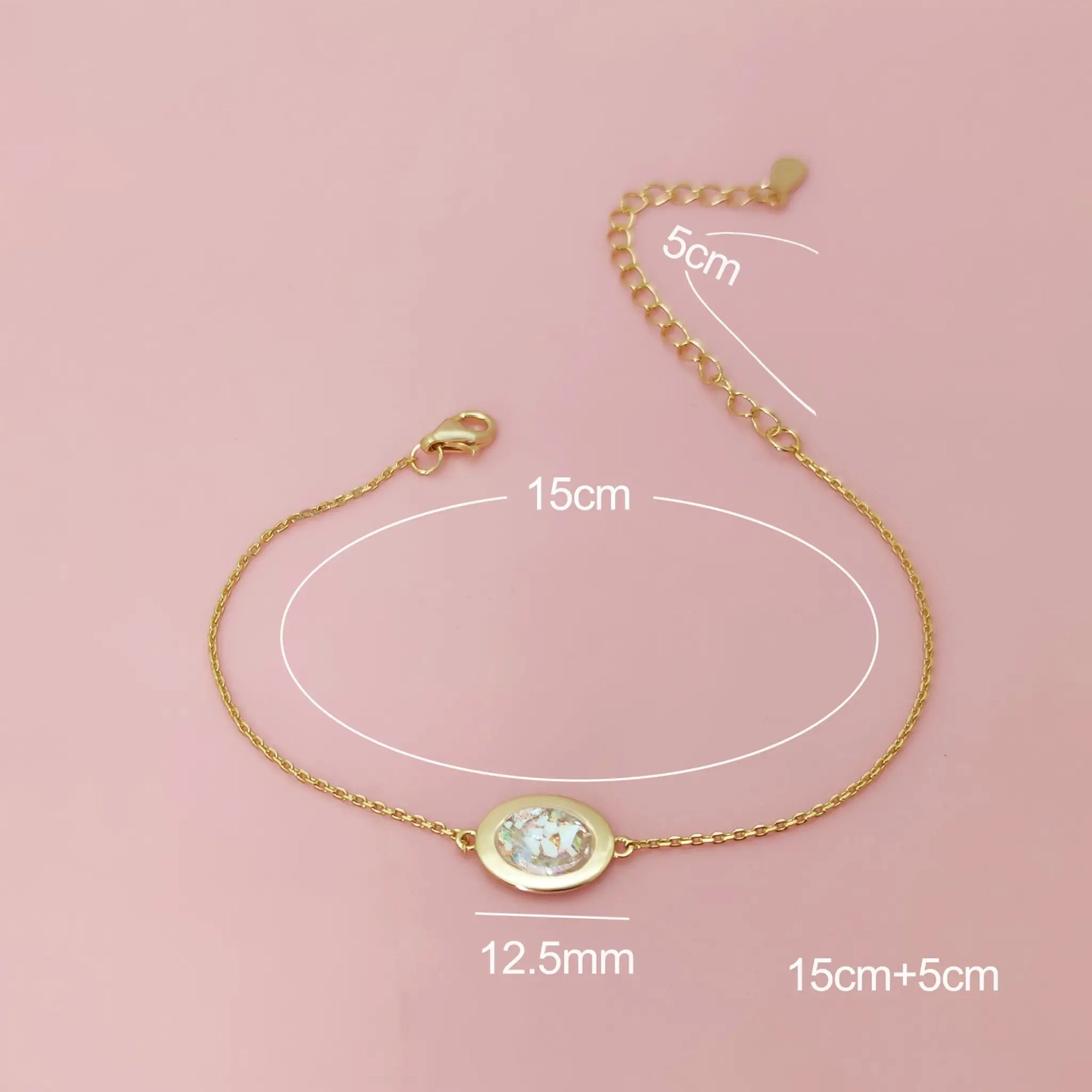 Handcrafted Gold Ashes Bracelet for Cherished Memories