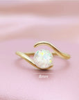 Handcrafted Flowing Light Ashes Ring for Cherished Memories