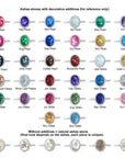 Endless Love: Full Band Birthstone Ashes Ring silver-gold-birthstone-ashes-ring-249-size-5-10